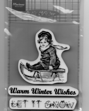 Cling Stamp Warm winter (slee)