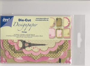 Joy!Die Cut Design Paper Vintage