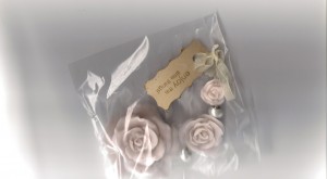 Brocante rozen ketting(oud rose)
