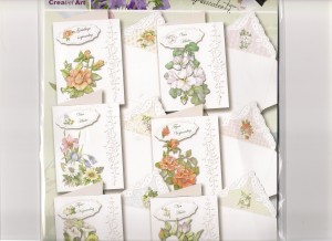 Kaarten knip Pakket(bloemen)SWK 85-0026