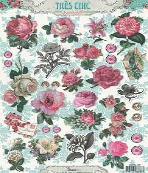 Tres Chic 3D bloemen 1287