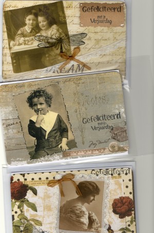 3x Nostalgisch/Vintage Kaarten (set 2)