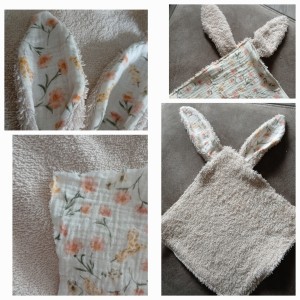 Knuffel doekje Konijnen oren 